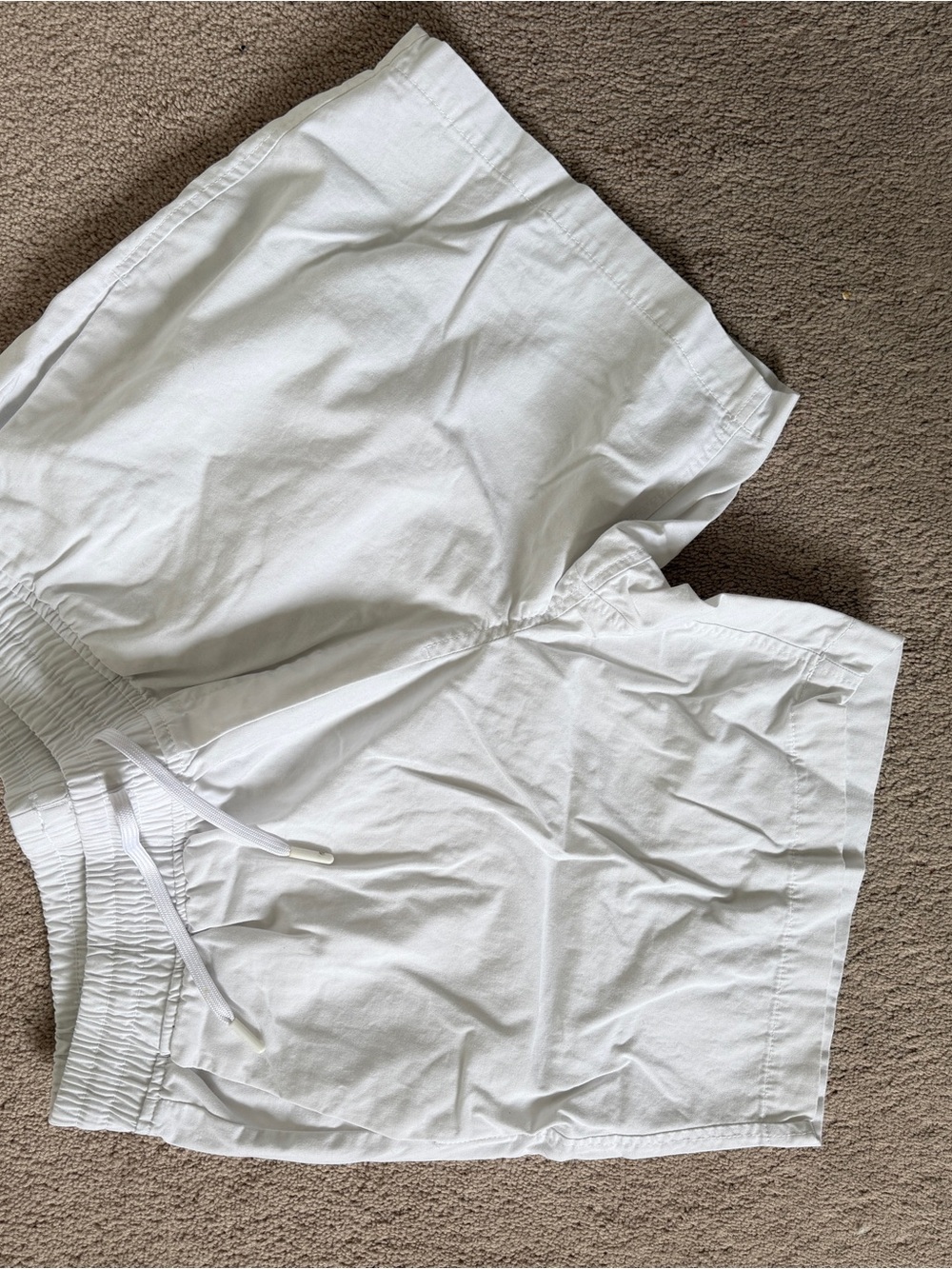 Calvin Klein white Chino Drawstring Shorts